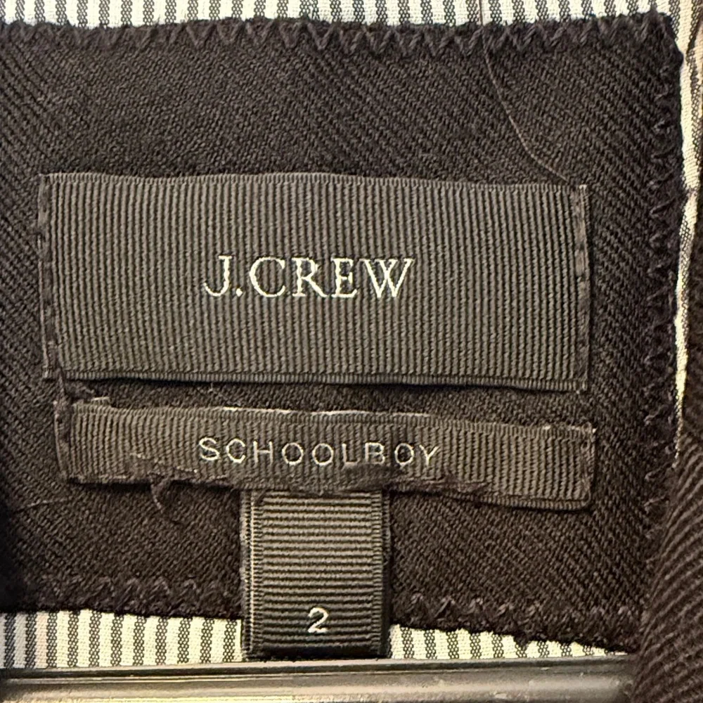 J. Crew Women's School Boy Black Blazer with Gold Buttons size 2